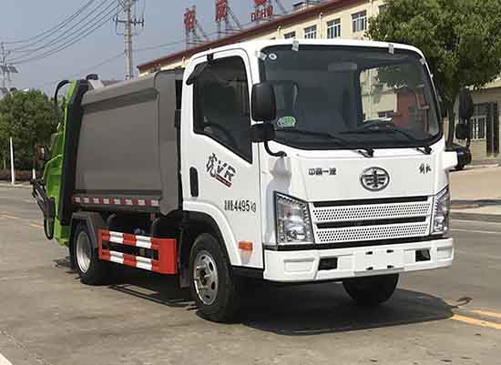 解放藍(lán)牌壓縮式垃圾車