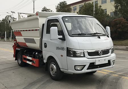 藍牌東風(fēng)后掛桶式垃圾車