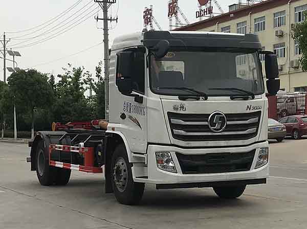 陜汽車(chē)廂可卸式垃圾車(chē)
